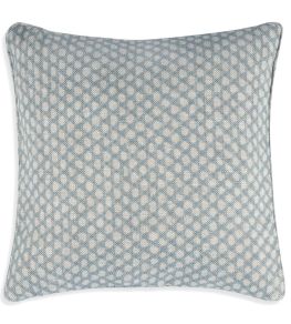 Wicker Cushion by Fermoie Light Blue Wicker Cushion by Fermoie Light Blue