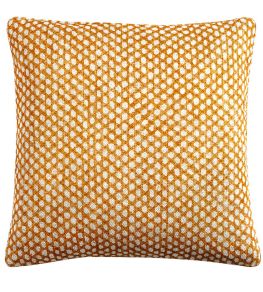 Wicker Cushion by Fermoie Yellow Wicker Cushion by Fermoie Yellow