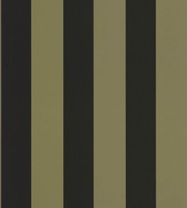 Wide Lines Wallpaper by Caselio Vert Olive Noir Wide Lines Wallpaper by Caselio Vert Olive Noir