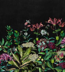 Wild Floral Mural by Coordonne Night Wild Floral Mural by Coordonne Night