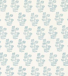 Wild Flower Fabric by Baker Lifestyle Soft Blue Wild Flower Fabric by Baker Lifestyle Soft Blue