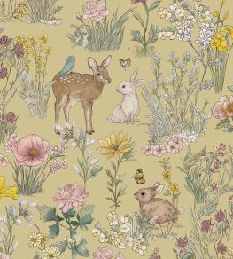 Wonderland Wallpaper by Eijffinger Ochre Wonderland Wallpaper by Eijffinger Ochre