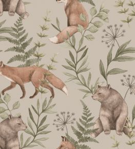 Wild Forest Wallpaper by Borastapeter Almond