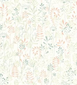 Wild Garden Wallpaper by Casadeco Vert Amande Wild Garden Wallpaper by Casadeco Vert Amande