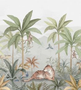 Wild Jungle Mural by Borastapeter Multi Wild Jungle Mural by Borastapeter Multi