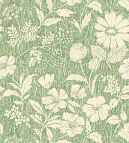 Wild Meadow Wallpaper by George & Minnie Emerald Wild Meadow Wallpaper by George & Minnie Emerald