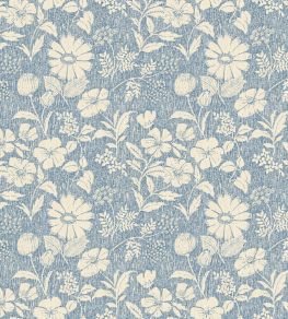 Wild Meadow Fabric by George & Minnie Periwinkle Wild Meadow Fabric by George & Minnie Periwinkle
