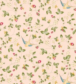 Wild Strawberry Wallpaper by Clarke & Clarke Blush Wild Strawberry Wallpaper by Clarke & Clarke Blush