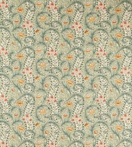 Wild Tulip & Vine Fabric by Morris & Co Bayleaf/Ochre