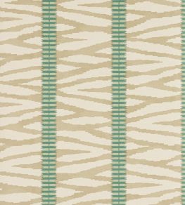 Wilder Wallpaper by Jane Churchill Taupe/Aqua