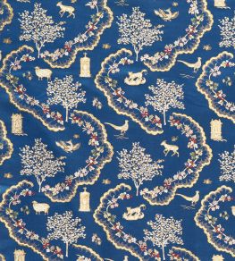 Wildflower Meadow Fabric by Sanderson Sapphire