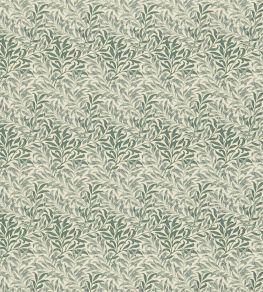 Willow Bough Minor Fabric by Morris & Co Forest/Biscuit