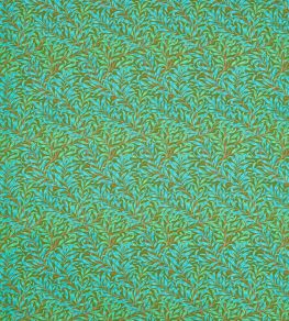 Willow Bough Fabric by Morris & Co Olive/Turquoise Willow Bough Fabric by Morris & Co Olive/Turquoise