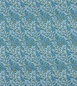 Willow Boughs Fabric by Clarke & Clarke Denim Willow Boughs Fabric by Clarke & Clarke Denim