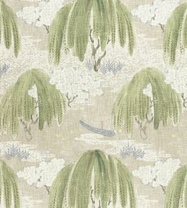 Willow Tree Fabric by Anna French Beige Willow Tree Fabric by Anna French Beige