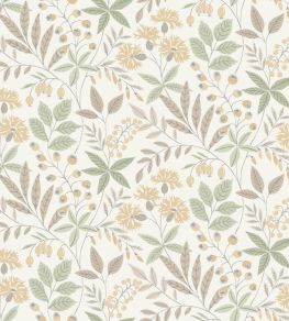 Wilma Wallpaper by Borastapeter Green/Yellow