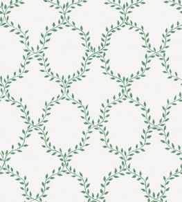 Wilma Wallpaper by Sandberg Green Wilma Wallpaper by Sandberg Green