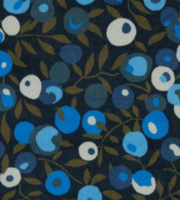 Wiltshire Blossom in Wellington Velvet Fabric by Liberty Lapis Dark Wiltshire Blossom in Wellington Velvet Fabric by Liberty Lapis Dark