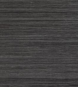 Windward Sisal Wallpaper by Thibaut Black Windward Sisal Wallpaper by Thibaut Black