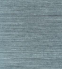 Windward Sisal Wallpaper by Thibaut Dusty Teal