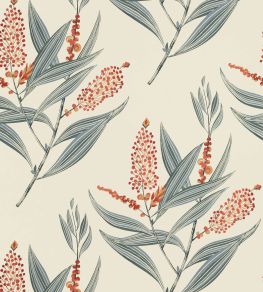 Winter Bud Wallpaper by Anna French Coral Winter Bud Wallpaper by Anna French Coral