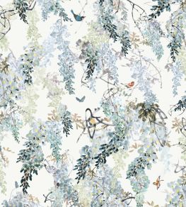 Wisteria Falls Wallpaper by Sanderson Aqua