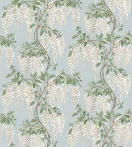 Wisteria Walk Fabric by Nina Campbell Aqua/Green Wisteria Walk Fabric by Nina Campbell Aqua/Green