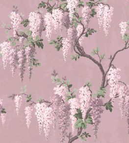 Wisteria Wallpaper by Woodchip & Magnolia Deep Lavender Wisteria Wallpaper by Woodchip & Magnolia Deep Lavender
