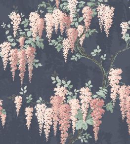 Wisteria Wallpaper by Woodchip & Magnolia Midnight Mint Wisteria Wallpaper by Woodchip & Magnolia Midnight Mint