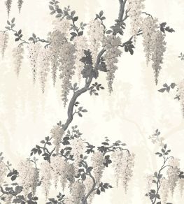 Wisteria Wallpaper by Woodchip & Magnolia Taupe Wisteria Wallpaper by Woodchip & Magnolia Taupe