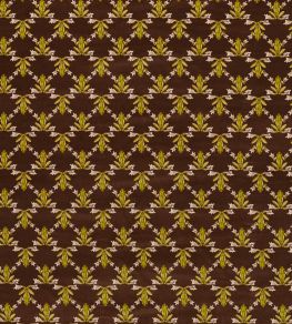 Wood Frog Velvet Fabric by Harlequin Chocolate / Pistachio Wood Frog Velvet Fabric by Harlequin Chocolate / Pistachio