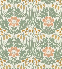 Woodbell & Anemone Wallpaper by Morris & Co Rose/Sage