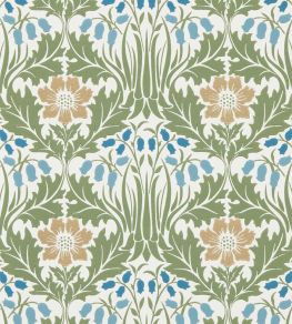 Woodbell & Anemone Wallpaper by Morris & Co Woad/Nettle
