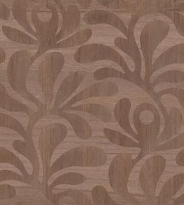 Woodblock Beetle Fern Wallpaper by Moooi Walnut Woodblock Beetle Fern Wallpaper by Moooi Walnut