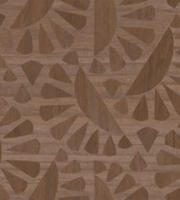 Woodblock Beetle Flora Wallpaper by Moooi Walnut Woodblock Beetle Flora Wallpaper by Moooi Walnut
