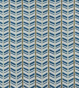 Woodbridge Stripe Fabric by Nina Campbell Indigo Woodbridge Stripe Fabric by Nina Campbell Indigo