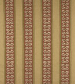 Woodcote Stripe Fabric by Colefax and Fowler Red/Green