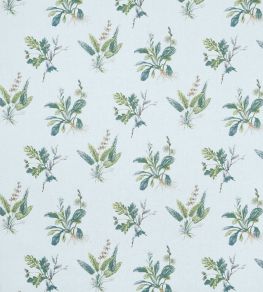 Woodland Fabric by Anna French Blue & Green Woodland Fabric by Anna French Blue & Green