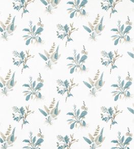 Woodland Fabric by Anna French Soft Blue Beige Woodland Fabric by Anna French Soft Blue Beige