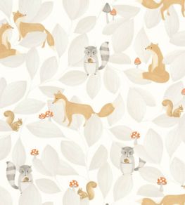 Woodland Friends Wallpaper by Casadeco Gris Duvet Woodland Friends Wallpaper by Casadeco Gris Duvet