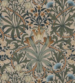 Woodland Weeds Wallpaper by Morris & Co Bayleaf/Wheat