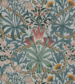 Woodland Weeds Wallpaper by Morris & Co Rose/Weld