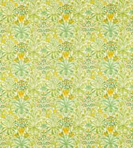 Woodland Weeds Fabric by Morris & Co Sap Green
