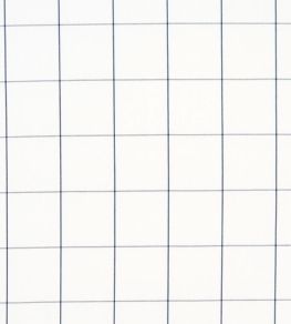 Woodman Check Fabric by Schumacher Indigo Woodman Check Fabric by Schumacher Indigo