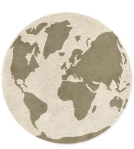 World Map Rug by Lorena Canals Natural