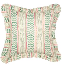 Wriggle Room Cushion 50cm x 50cm by GP & J Baker Green/Pink
