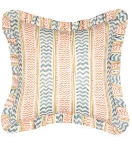 Wriggle Room Cushion 50cm x 50cm by GP & J Baker Teal/Spice Wriggle Room Cushion 50cm x 50cm by GP & J Baker Teal/Spice