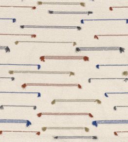 Yei Fabric by Casamance Bleu Terracotta Yei Fabric by Casamance Bleu Terracotta