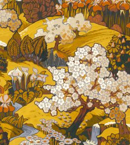 Yu Garden Wallpaper by Coordonne Amber Yu Garden Wallpaper by Coordonne Amber