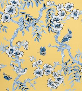 Yukio Fabric by Thibaut Yellow Yukio Fabric by Thibaut Yellow